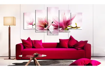 Billede Magnolias Pink Flowers 200x100 - Artgeist sp. z o. o. - Boligtilbehør - Billeder & kunst - Billeder på lærred