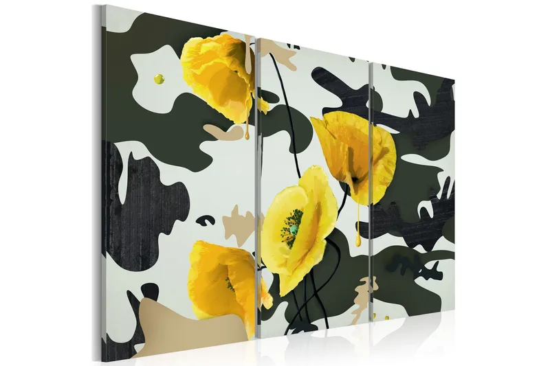 Billede Malet Af Valmuer Triptyken 120x80, Artgeist sp. z o. o.