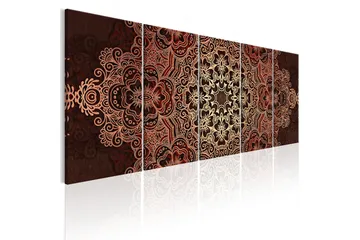 Billede Mandala Flower Bouquet 225x90 - Artgeist sp. z o. o. - Boligtilbehør - Billeder & kunst - Billeder på lærred
