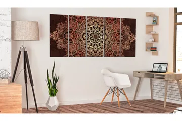 Billede Mandala Flower Bouquet 225x90 - Artgeist sp. z o. o. - Boligtilbehør - Billeder & kunst - Billeder på lærred