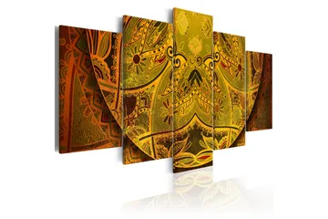 Billede Mandala Golden Power 200x100 - Artgeist sp. z o. o. - Boligtilbehør - Billeder & kunst - Billeder på lærred