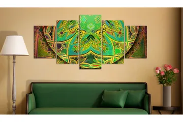 Billede Mandala Green Energy 200x100 - Artgeist sp. z o. o. - Boligtilbehør - Billeder & kunst - Billeder på lærred