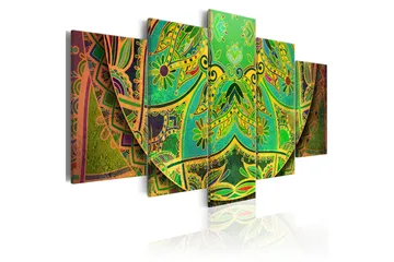 Billede Mandala Green Energy 200x100 - Artgeist sp. z o. o. - Boligtilbehør - Billeder & kunst - Billeder på lærred