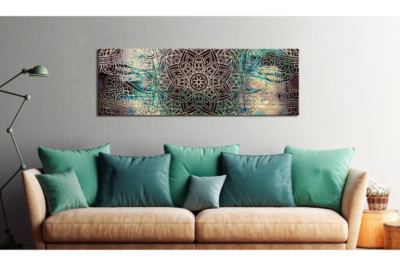 Billede Mandala Knot Of Peace 135x45 - Artgeist sp. z o. o. - Boligtilbehør - Billeder & kunst - Billeder på lærred