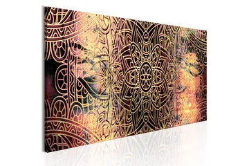 Billede Mandala Sunny Poetry 135x45 - Artgeist sp. z o. o. - Boligtilbehør - Billeder & kunst - Billeder på lærred