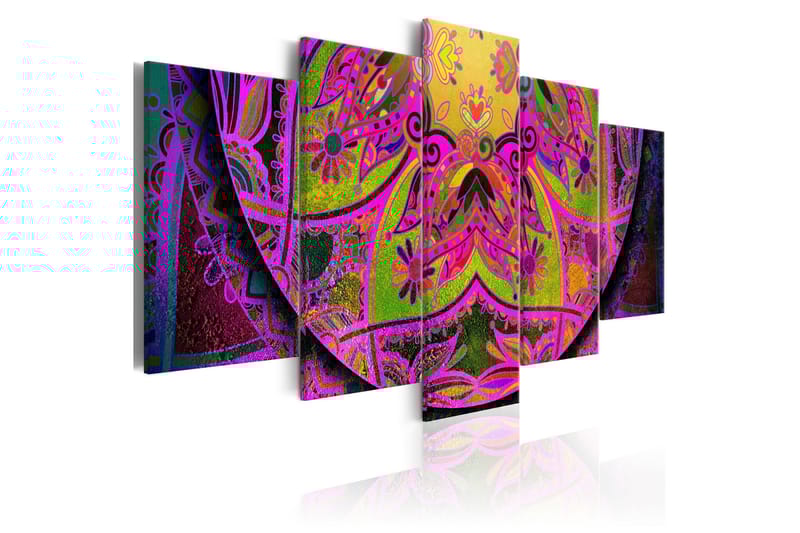 Billede Mandala Pink Power 100x50 - Artgeist sp. z o. o. - Boligtilbehør - Billeder & kunst - Billeder på lærred