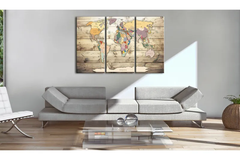 Billede Map Of Dreams 90x60 - Artgeist sp. z o. o. - Boligtilbehør - Billeder & kunst - Billeder på lærred