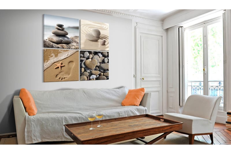 Billede Marine Quartet 40x40 - Artgeist sp. z o. o. - Boligtilbehør - Billeder & kunst - Billeder på lærred