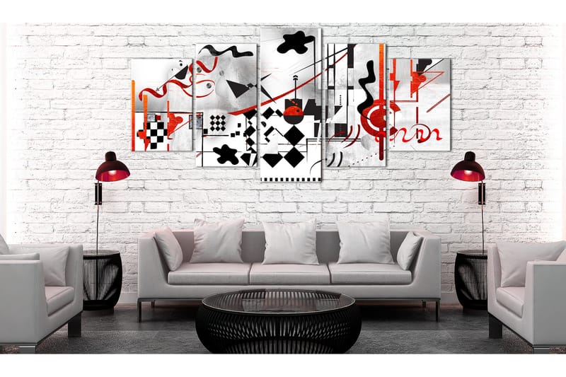 Billede Maze 5 Parts Wide 100x50 - Artgeist sp. z o. o. - Boligtilbehør - Billeder & kunst - Billeder på lærred