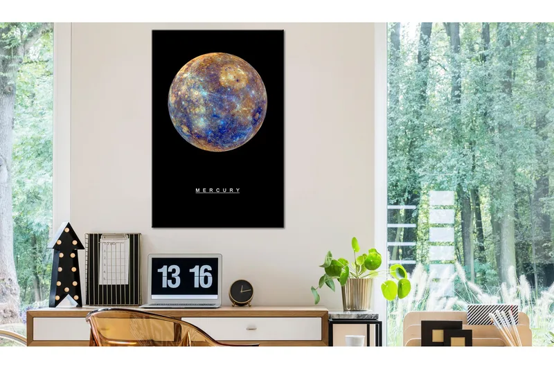 Billede Mercury (1 del) Lodret 40x60, Artgeist sp. z o. o.