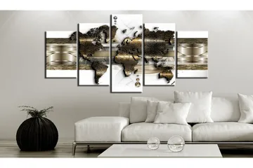 Billede Metalic World 100x50 - Artgeist sp. z o. o. - Boligtilbehør - Billeder & kunst - Billeder på lærred