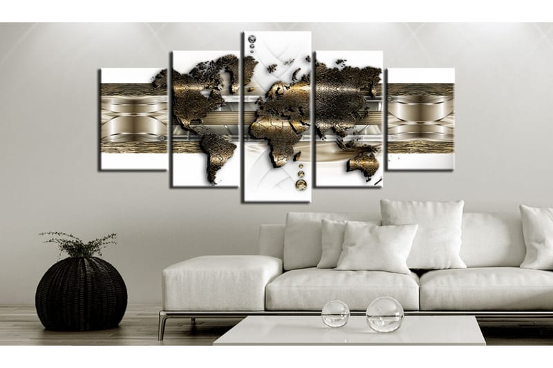 Billede Metalic World 200x100 - Artgeist sp. z o. o. - Boligtilbehør - Billeder & kunst - Billeder på lærred