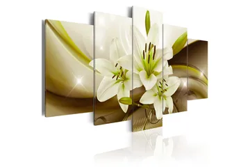 Billede Modern Liliy 200x100 - Artgeist sp. z o. o. - Boligtilbehør - Billeder & kunst - Billeder på lærred
