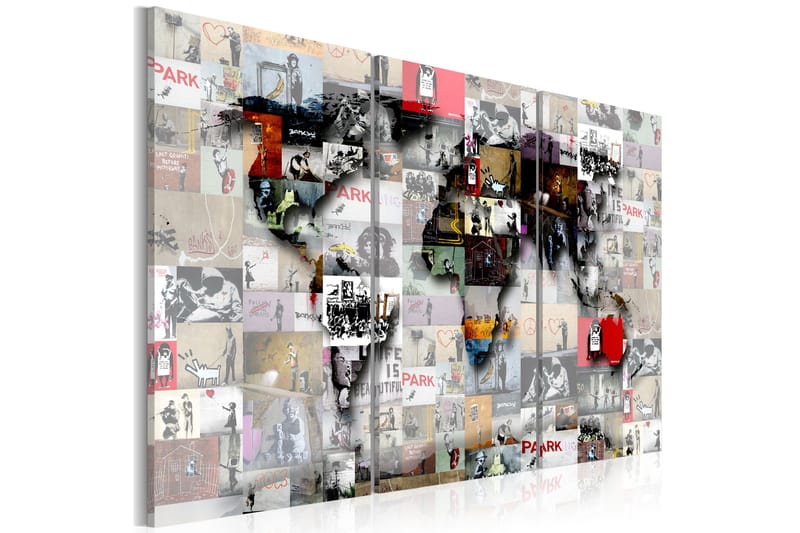 Billede Modern World's Map 90x60, Artgeist sp. z o. o.
