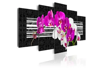 Billede Modest Orchids 200x100 - Artgeist sp. z o. o. - Boligtilbehør - Billeder & kunst - Billeder på lærred