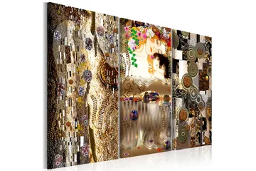 Billede Mom With Child 3 Parts 90x60 - Artgeist sp. z o. o. - Boligtilbehør - Billeder & kunst - Billeder på lærred