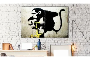 Billede Monkey Detonator by Banksy 120x80 - Artgeist sp. z o. o. - Boligtilbehør - Billeder & kunst - Billeder på lærred