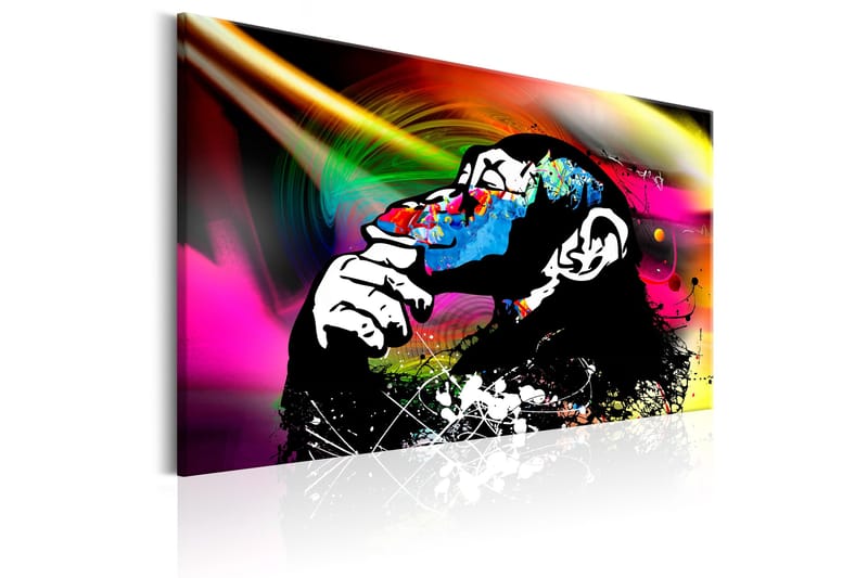 Billede Monkey Disco 90x60 - Artgeist sp. z o. o. - Boligtilbehør - Billeder & kunst - Billeder på lærred