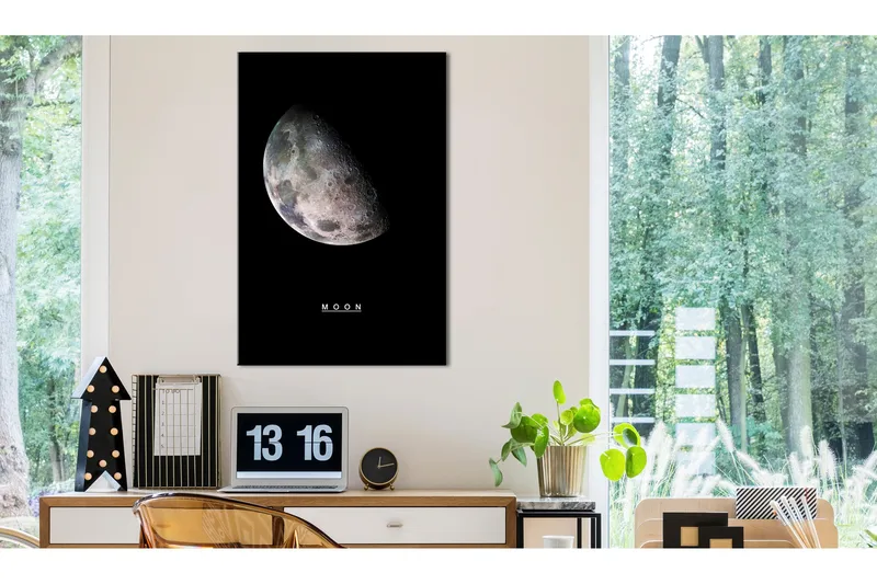 Billede Moon (1 del) Lodret 40x60, Artgeist sp. z o. o.