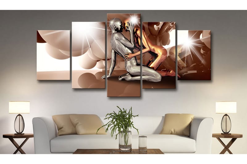 Billede Moon Lovers 200x100 - Artgeist sp. z o. o. - Boligtilbehør - Billeder & kunst - Billeder på lærred