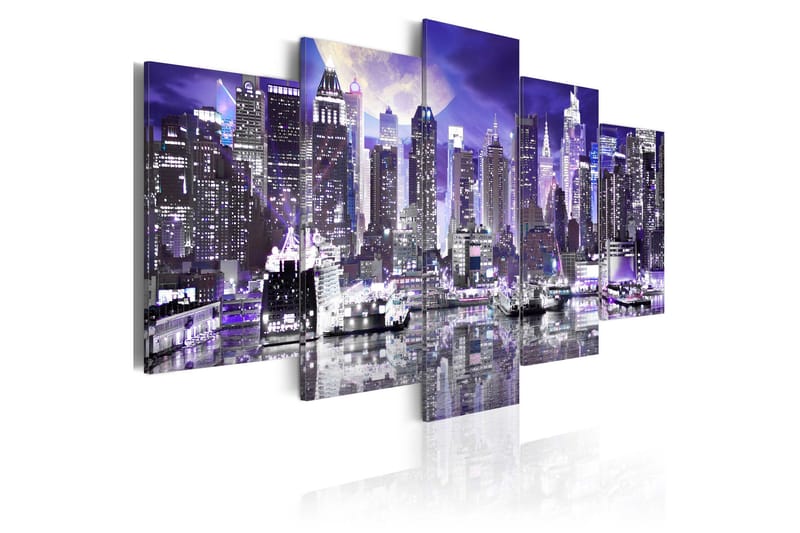 Billede Moonlit Night In New York City 200x100, Artgeist sp. z o. o.