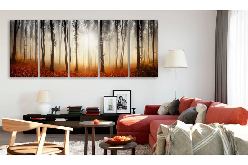 Billede Morning Fog 225x90 - Artgeist sp. z o. o. - Boligtilbehør - Billeder & kunst - Billeder på lærred