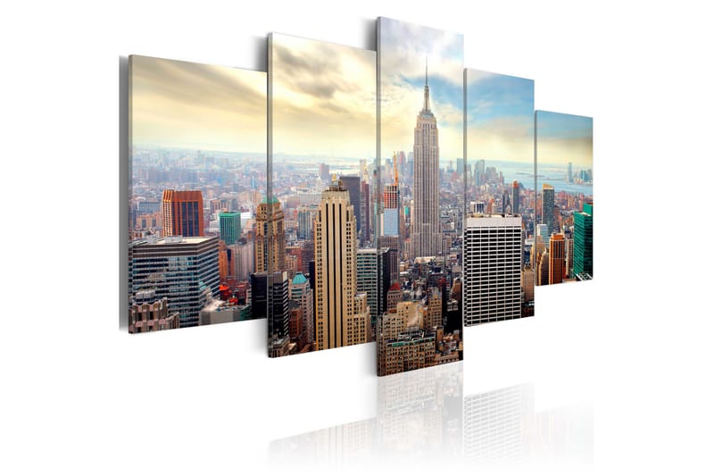 Billede Morning In New York City 200x100 - Artgeist sp. z o. o. - Boligtilbehør - Billeder & kunst - Billeder på lærred