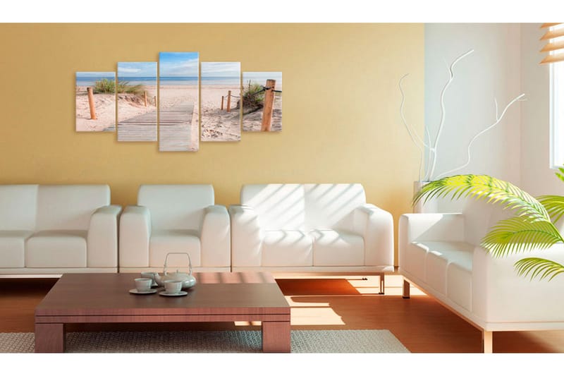 Billede Morning On The Beach 200x100 - Artgeist sp. z o. o. - Boligtilbehør - Billeder & kunst - Billeder på lærred
