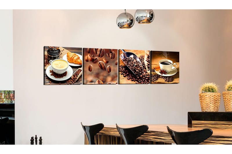 Billede Morning Quartet 60x60 - Artgeist sp. z o. o. - Boligtilbehør - Billeder & kunst - Billeder på lærred