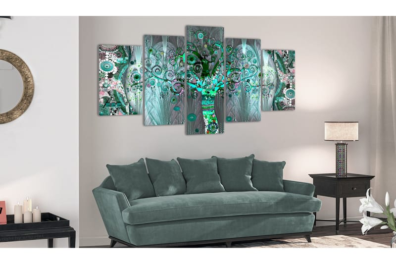 Billede Mosaic Tree 100x50 - Artgeist sp. z o. o. - Boligtilbehør - Billeder & kunst - Billeder på lærred