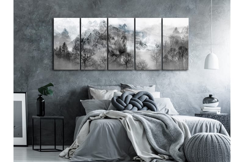 Billede Mountain Predator 5 Parts Narrow 200x80 - Artgeist sp. z o. o. - Boligtilbehør - Billeder & kunst - Billeder på lærred