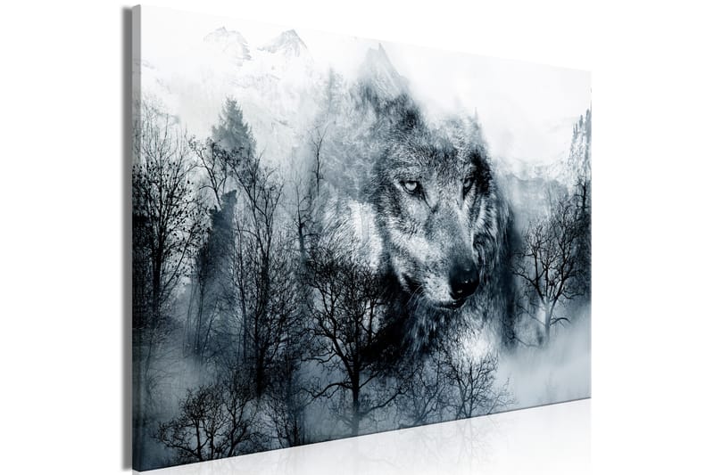 Billede Mountain Predator (1 Del) Bred sort og hvid 90x60 - Artgeist sp. z o. o. - Billeder på lærred