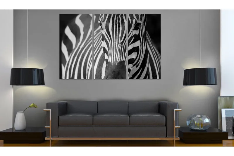 Billede Mrs Zebra 60x40 - Artgeist sp. z o. o. - Boligtilbehør - Billeder & kunst - Billeder på lærred
