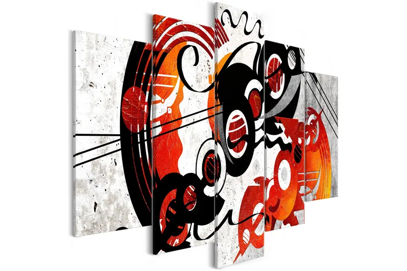 Billede Music Creations 5 Parts Wide 200x100, Artgeist sp. z o. o.