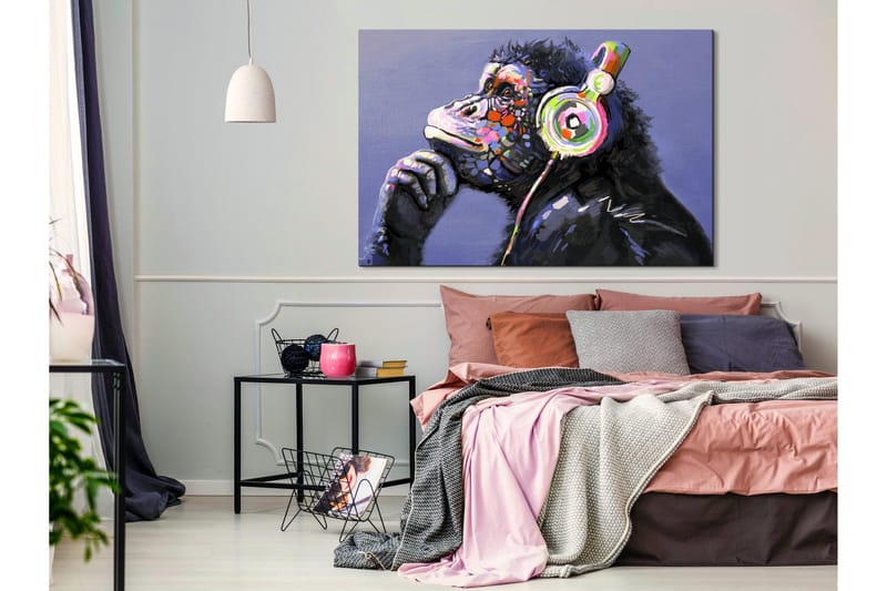 Billede Musical Monkey (1 del) Bred 90x60, Artgeist sp. z o. o.