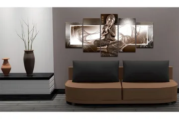 Billede Musing Buddha 100x50 - Artgeist sp. z o. o. - Boligtilbehør - Billeder & kunst - Billeder på lærred