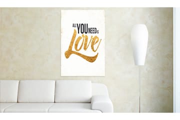 Billede My Home Love 40x60 - Artgeist sp. z o. o. - Boligtilbehør - Billeder & kunst - Billeder på lærred