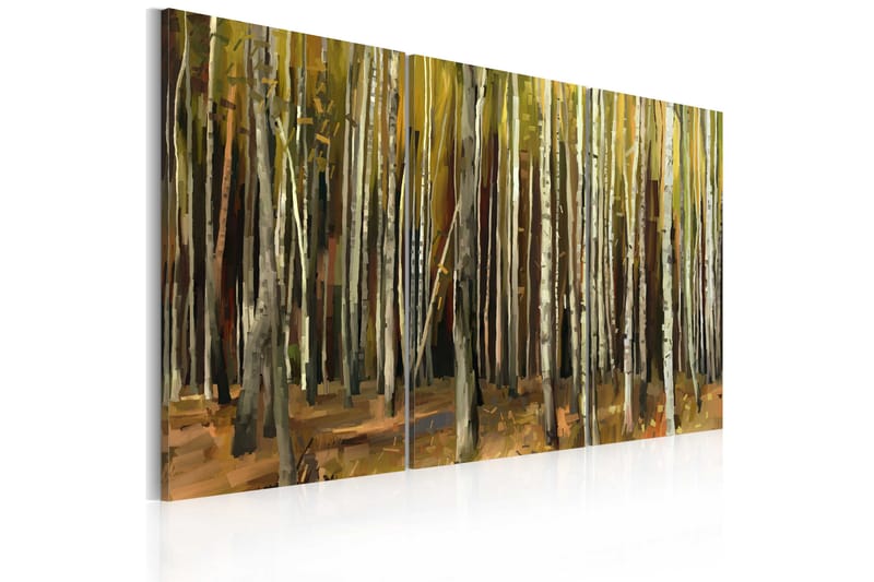 Billede Mysteriet med Sherwood Forest triptyk 90x60 - Artgeist sp. z o. o. - Billeder på lærred