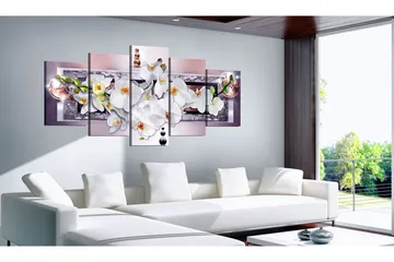 Billede Mysterious Orchid 100x50 - Artgeist sp. z o. o. - Boligtilbehør - Billeder & kunst - Billeder på lærred