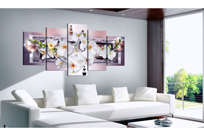 Billede Mysterious Orchid 100x50 - Artgeist sp. z o. o. - Boligtilbehør - Billeder & kunst - Billeder på lærred