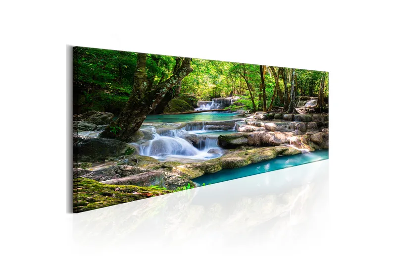 Billede Nature: Forest Waterfall 135x45, Artgeist sp. z o. o.