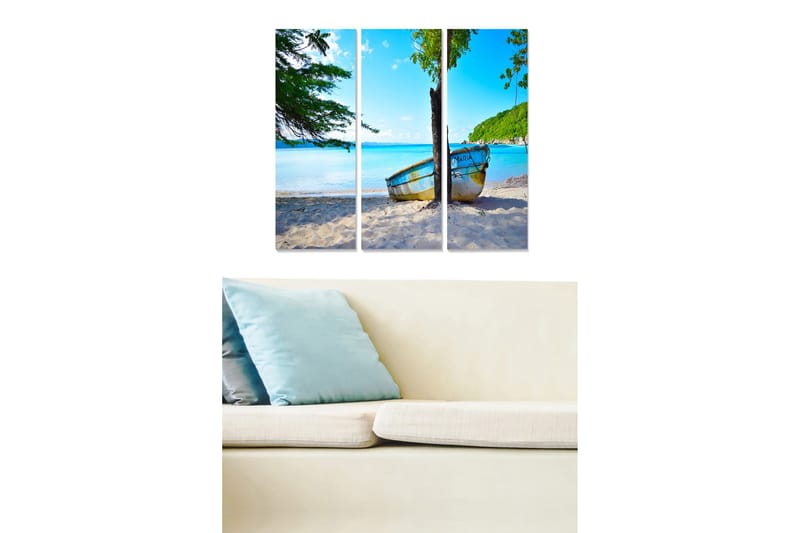 Billede Nautical 3 stk Flerfarvet, 22x05 cm