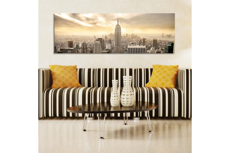 Billede New York City among the clouds 135x45, Artgeist sp. z o. o.