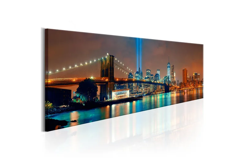 Billede New York City Beautiful Night 150x50, Artgeist sp. z o. o.