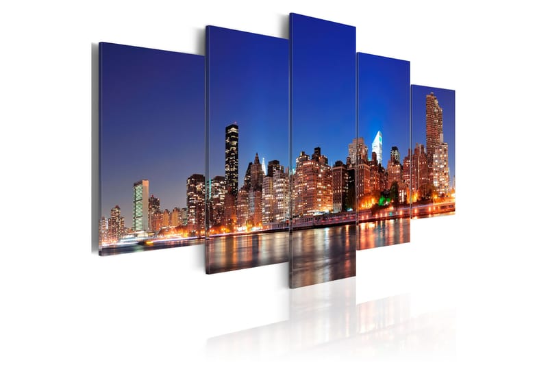 Billede New York In Close-Up 100x50 - Artgeist sp. z o. o. - Boligtilbehør - Billeder & kunst - Billeder på lærred