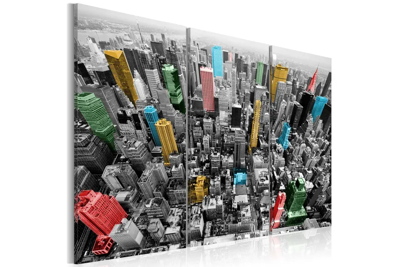 Billede New York In The Cmyk Color Model 120x80, Artgeist sp. z o. o.