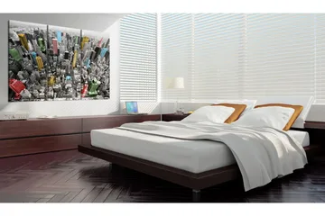 Billede New York In The Cmyk Color Model 120x80 - Artgeist sp. z o. o. - Boligtilbehør - Billeder & kunst - Billeder på lærred