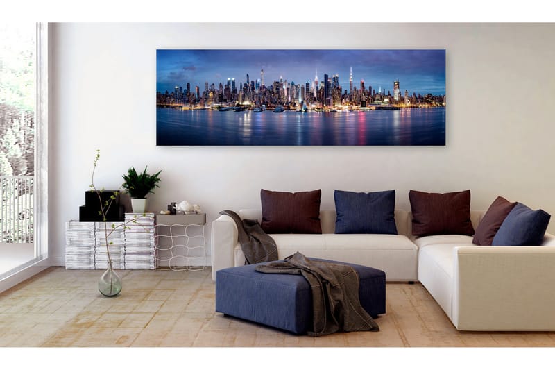 Billede New York Nights 150x50 - Artgeist sp. z o. o. - Boligtilbehør - Billeder & kunst - Billeder på lærred