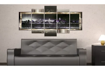 Billede New York Starry Night 200x100 - Artgeist sp. z o. o. - Boligtilbehør - Billeder & kunst - Billeder på lærred