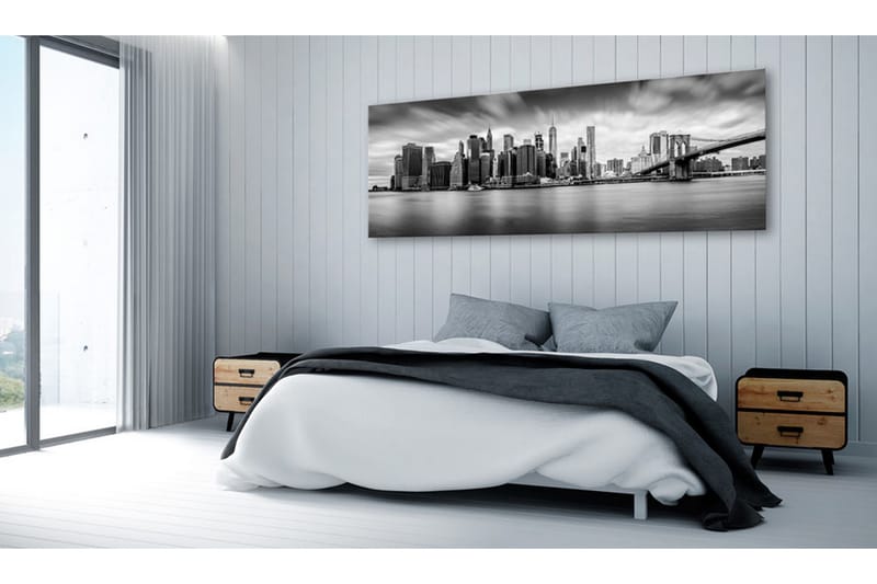 Billede New York Stylish City 150x50 - Artgeist sp. z o. o. - Boligtilbehør - Billeder & kunst - Billeder på lærred